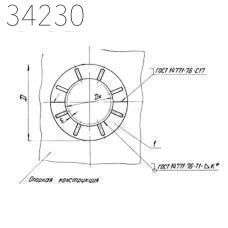 Опора неподвижная щитовая 1020х1330 мм ТС-666.00.00-18