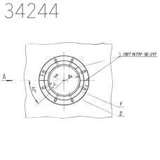 Опора неподвижная щитовая усиленная 1420х1640 мм ТС-667.00.00-08