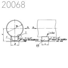 Опоры швеллерные скользящие и неподвижные Л8-147.000-03 108х80 мм