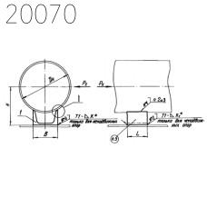 Опоры швеллерные скользящие и неподвижные Л8-147.000-04 133х95 мм