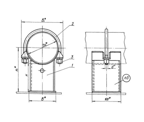 ОСТ 34 258-75 Опоры скользящие хомутовые в Краснодаре