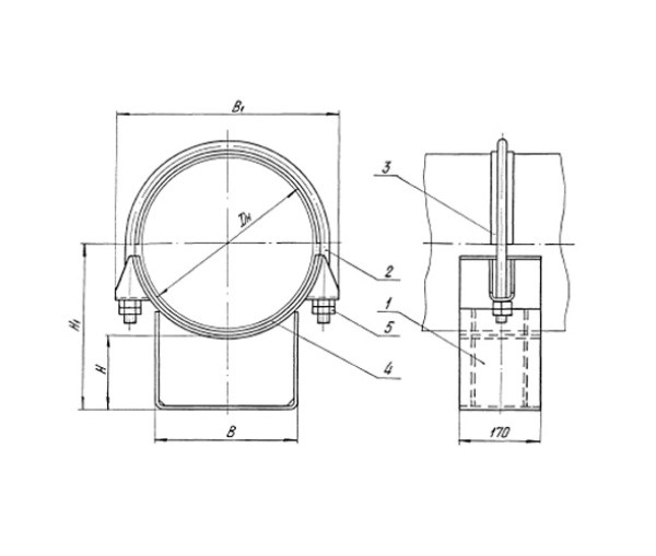 ТС-626.00.000 Опора скользящая хомутовая купить в Краснодаре