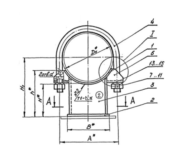 Л8-192.000 Опора хомутовая скользящая в Краснодаре