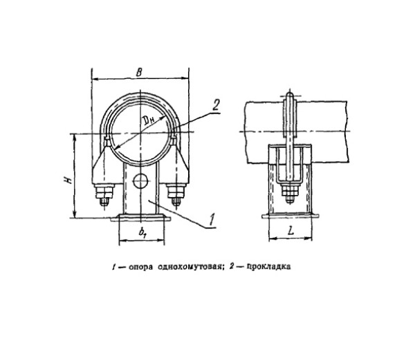ОСТ 108.275.31-80 Опора скользящая однохомутовая в Краснодаре
