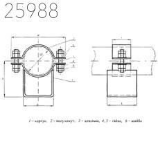Опора скользящая трубопроводов ТЭС и АЭС 133 мм ОСТ 24.125.154-01 углер.