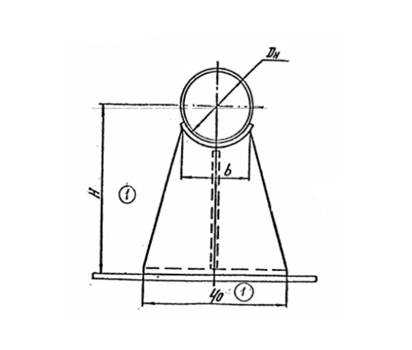 Опора приварная скользящая Л8-508.000 в Краснодаре