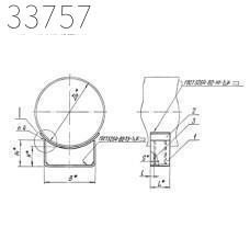 Опора скользящая приварная 1020 мм 87 кг ТС-624.000-065