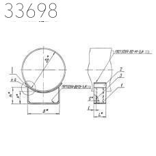 Опора скользящая приварная 1220 мм 77 кг ТС-624.000-066