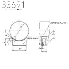 Опора скользящая приварная 1020 мм 115 кг ТС-624.000-109