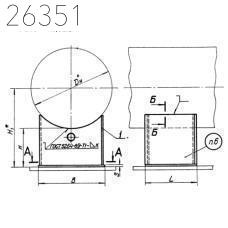 Опоры скользящие приварные 219х146 мм ОСТ 34 257-75