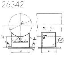 Опоры скользящие приварные 1020х100 мм ОСТ 34 257-75
