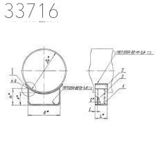 Опора скользящая приварная 1020 мм 78 кг ТС-624.000-064
