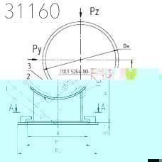Сварные направляющие опоры 920х560 мм СТО 79814898 130-2009