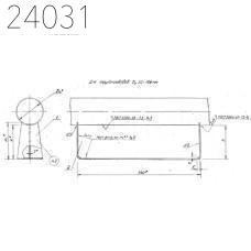 Опора скользящая Т.14.49 1020 мм