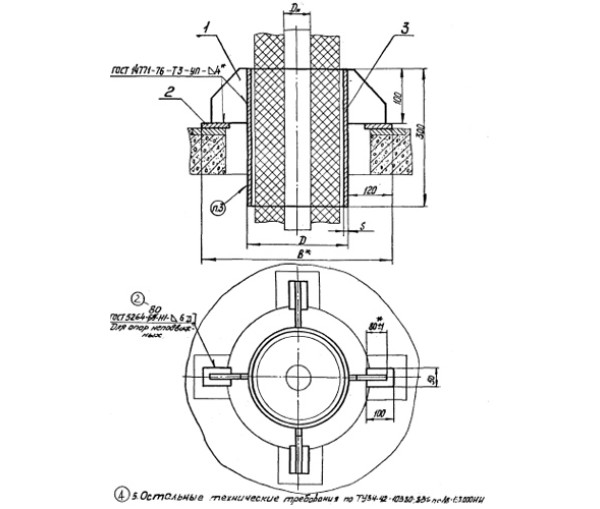 Л8-145.000 Втулка для прохода через перекрытие в Краснодаре